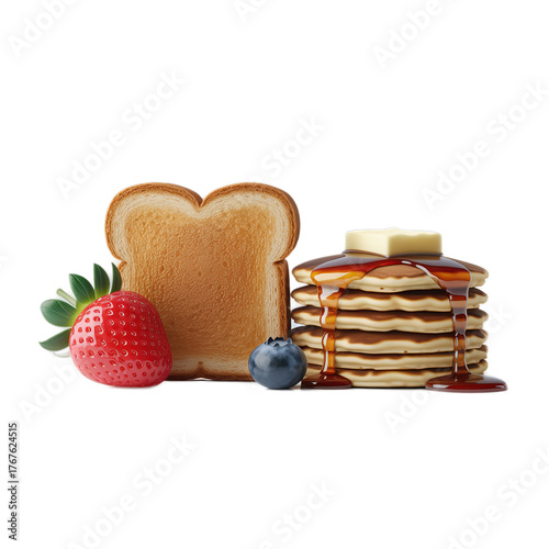 heart shaped cookies with strawberries