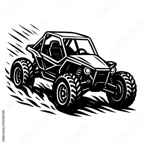 dune buggy in action