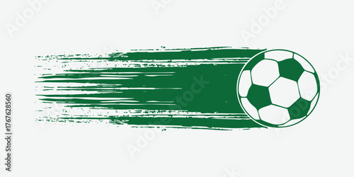 blank soccer field banner. vector art