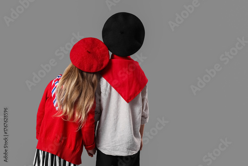 Stylish little children in ...