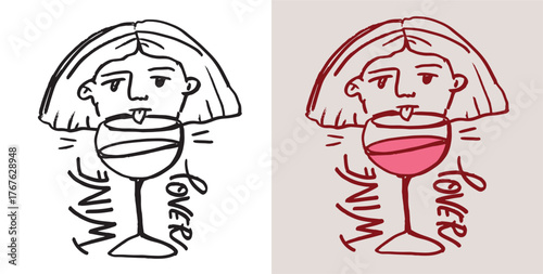 Cute hand drawn doodle lettering quote. Lettering for t-shirt design, mug print, bag print, clothes fashion. 100% hand drawn vector image.