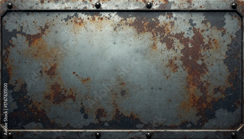 Rusty steel texture: industrial metal surface with corrosion and weathering