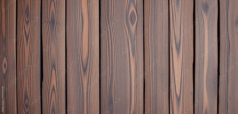 Fototapeta premium Rustic, weathered wood planks background texture with rich grain and deep color variations, background, timber