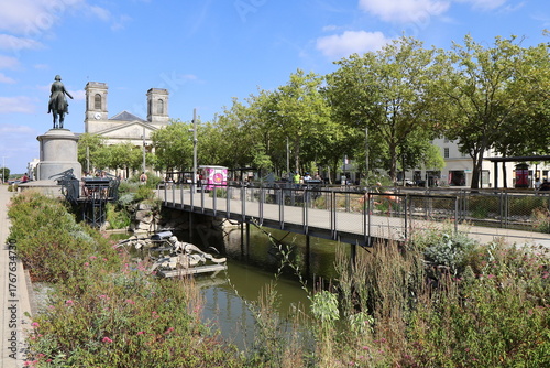 La place Napoléon, ville de La Roche sur Yon, département de la Vendée, France