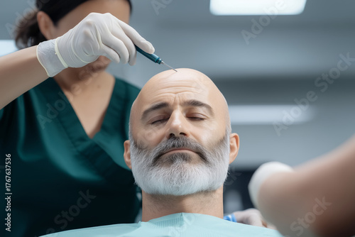 Advanced Hair Restoration Surgery in Progress