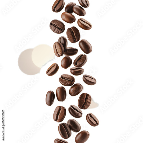 coffee beans isolated on white