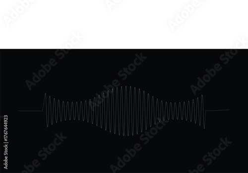 Abstract Sound Waveform Graphic Design