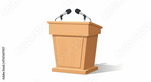 Elegant Vector Illustration of a Building for Election Day Projects