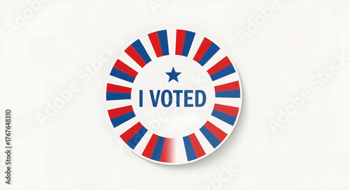 Essential vector illustration of a voter registration card, a key document for citizens to participate in democratic processes and exercise their rights on Election Day