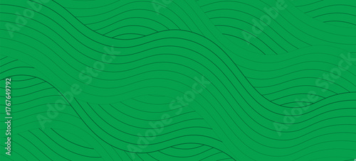 farm green banner, organic abstract background with fields. wavy green lines, natural organic products. ecology background. striped farmer green Pattern