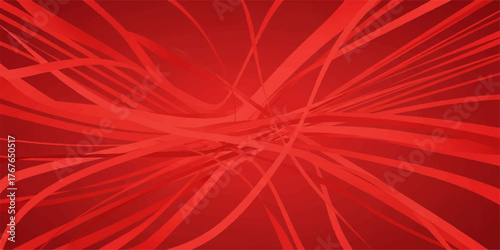 Red abstract fractal background with speed lines, light, and energy burst for a digital art wallpaper design