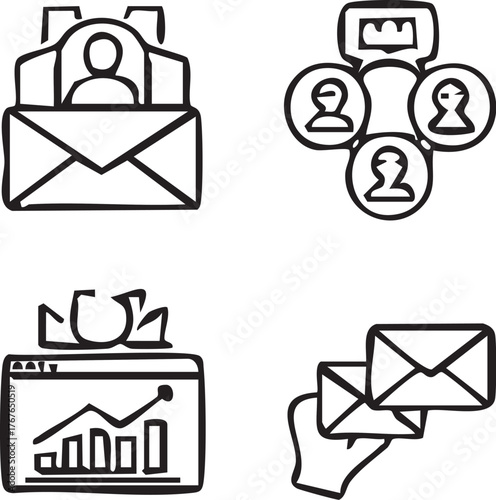 Email marketing and social media strategy.