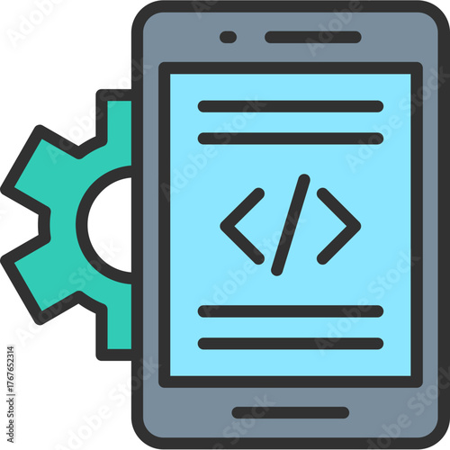 Mobile App Developer Icon