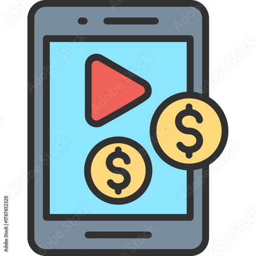 Multimedia Monetization Icon