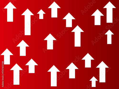 矢印グラフ背景