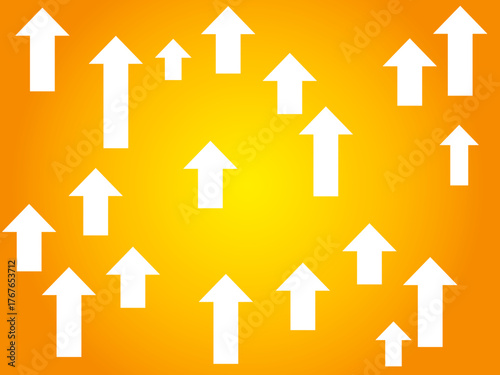 矢印グラフ背景