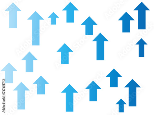矢印グラフ背景