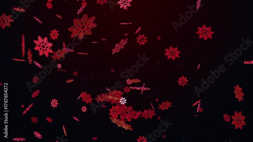 Christmas Background Red Loop