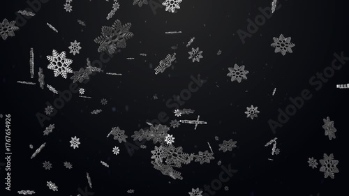 Christmas Background White Loop