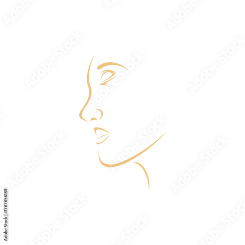 
Abstract beauty logo, woman face logo, simple face logo. Suitable for your design need, logo, illustration, animation, etc.