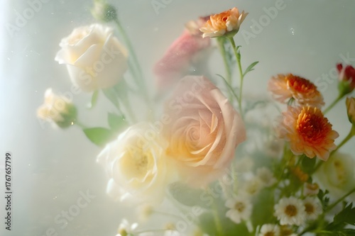 Ethereal Soft-Focus Floral Bouquet with Dreamy Light