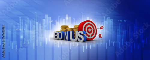 3d illustration bonus target