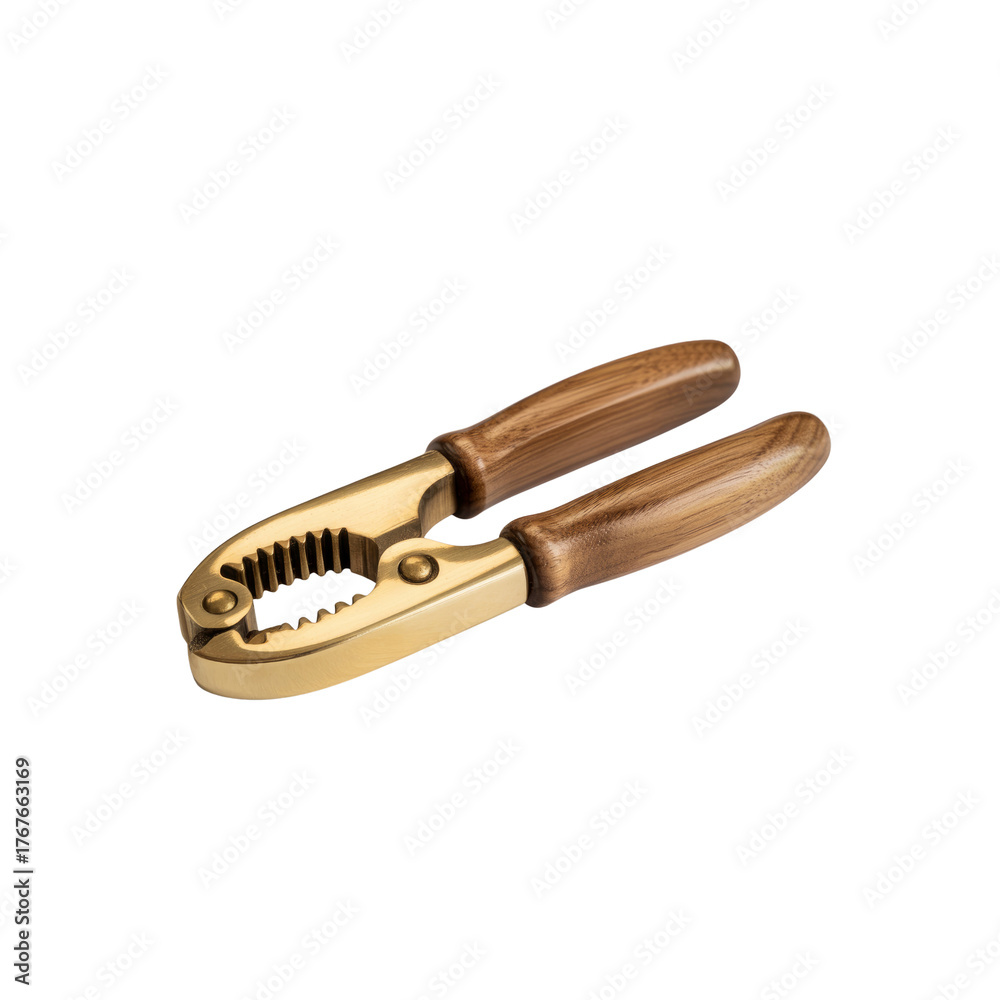 Obraz premium Brass nutcracker with wood handles