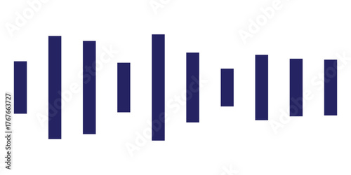 Sound Wave Music Icon Vector, Frequency and Equalizer Symbol