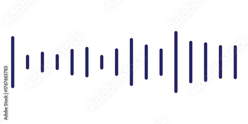 Sound Wave Music Icon Vector, Frequency and Equalizer Symbol