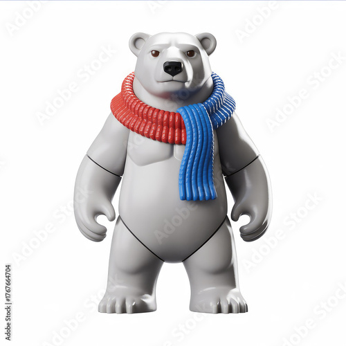 Christmas character set. Cute reindeer, Santa Claus, elf, snowman, penguin and polar beаr.
