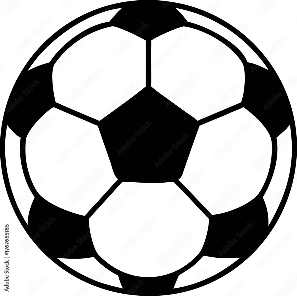 Fototapeta premium soccer ball vector illustration