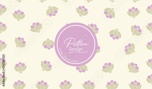 Fresh Botanical Pattern with Garden Flowers
