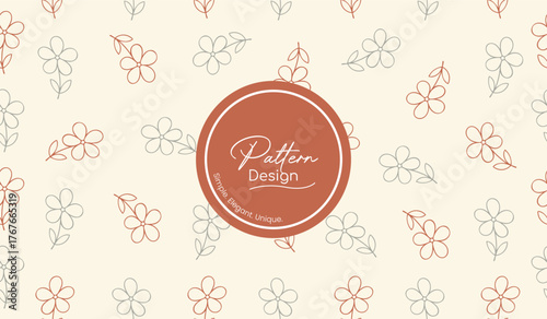 Colorful Floral Design with Natural Leaves
