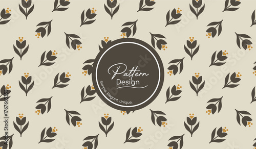 Seamless Botanical Design with Wild Blooms
