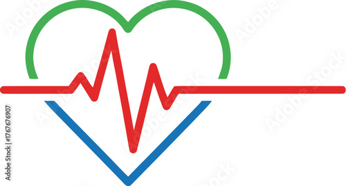 Heart health heartbeat pulse medical cardiology wellness healthcare rhythm vitality
