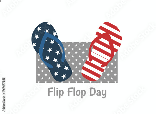Flip Flop Day: a summer scene adorned with flip flops