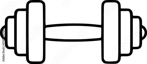 Dumbbell Icon – Fitness and Strength Training Symbol