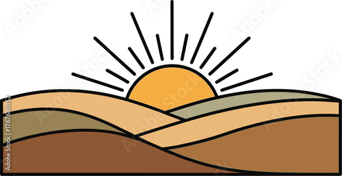 Landscape sunrise fields agriculture nature rural scenic horizon outdoors farm