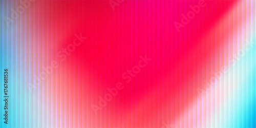 Futuristic neon gradient pattern with vertical glowing lines blending smooth and radiant colors. Minimalistic abstract dark background perfect for creative digital tech designs. Vector illustration