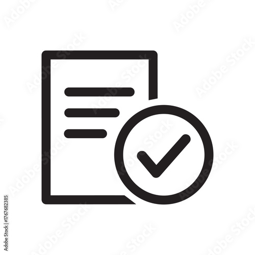 Document with a checkmark icon