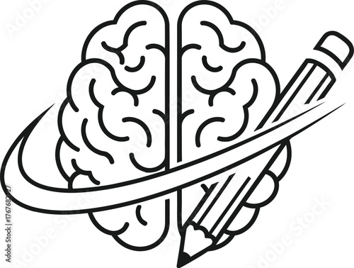 Brainstorming creativity writing idea thought process innovation knowledge pencil art