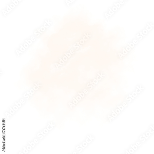 Realistic transparent peach glow smoke cloud, isolated soft mist texture with gentle diffusion for overlay, poster design, and atmospheric photo effects