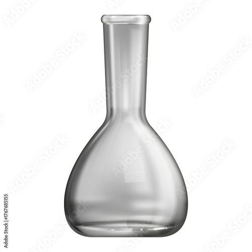 vector illustration of a glass flask