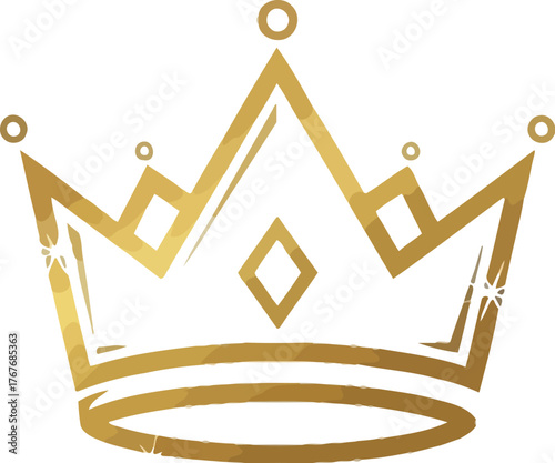 Golden crown royal king queen luxury wealth power success victory tiara regal