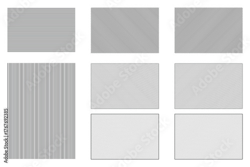 Minimalist Hatch Pattern Set Seamless Geometric Line Textures.