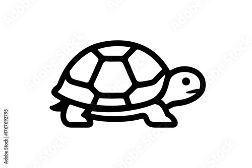 Vector Illustration of a Box Turtle