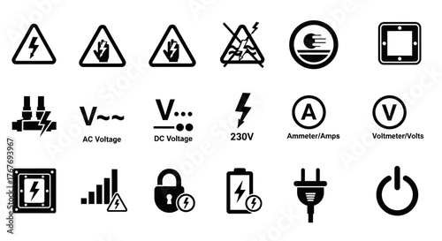 Outdoor Adventure Camping Gear Icons Collection for Recreation and Travel