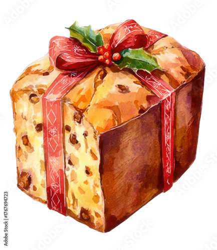 PNG An isolated Christmas Corn Bread illustration christmas dessert.

