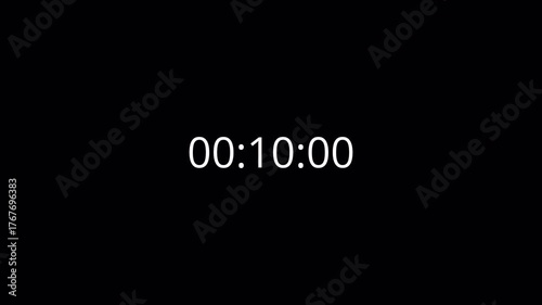 15 minute countdown animation in 15 seconds on transparent background, fifteen minute countdown timer in 15 seconds with alpha channel , 15 min countdown video in 4k.