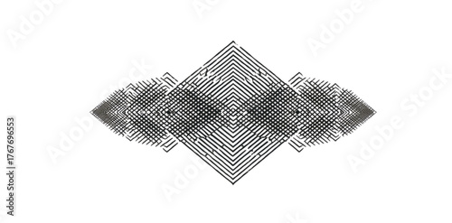 Symmetrical Abstract Arrowhead Line Design